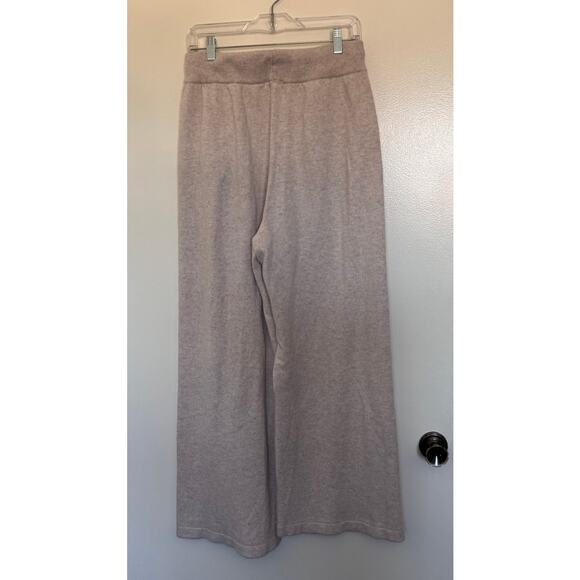Eberjey Women's Recycled Sweater Pants in Oat Size Medium - Picture 4 of 7